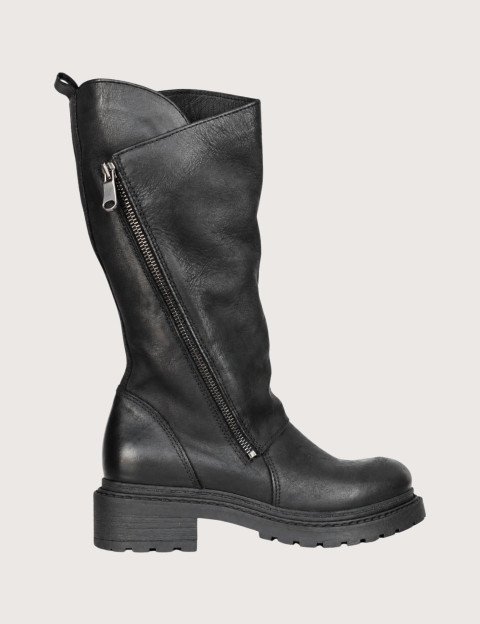 Bottes en Cuir MA45 Nubuck Noir